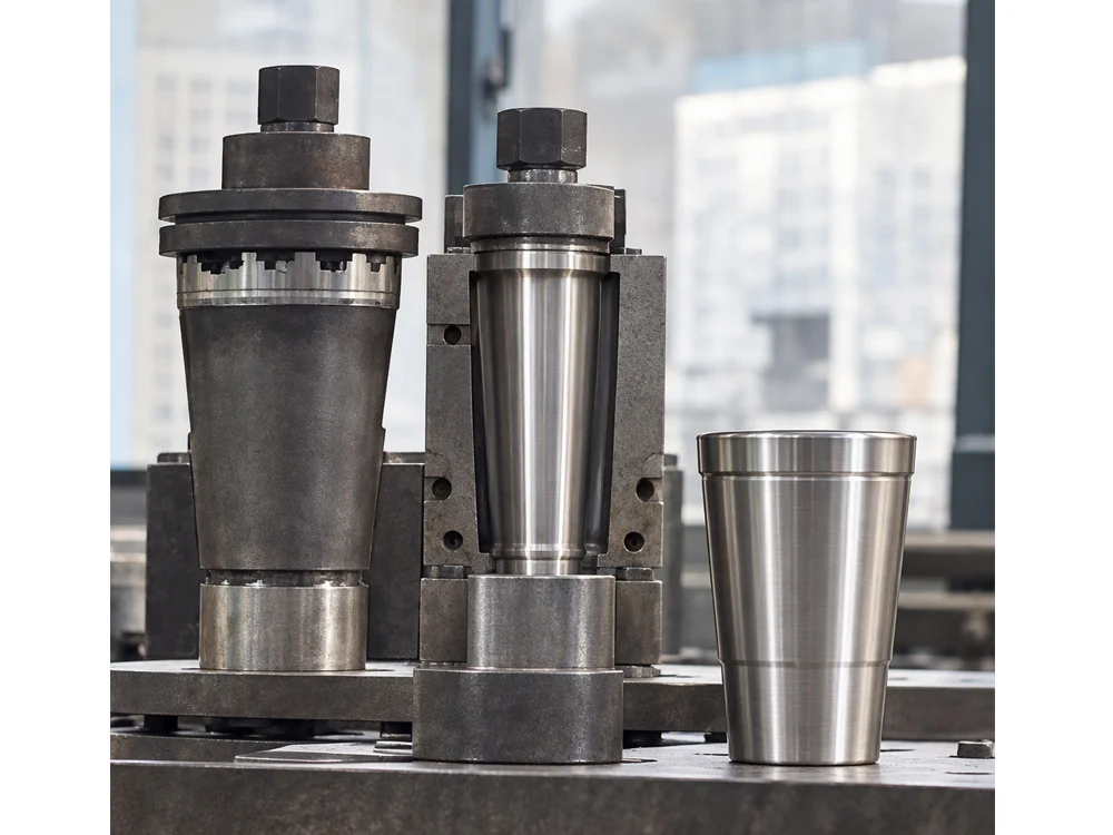 Newly built body mold with the first sample taken from it