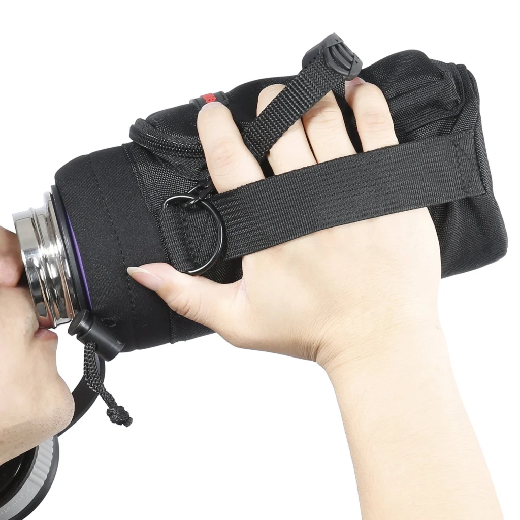32oz Bottle Sleeve Pouch with Handle, Pocket and Shoulder Strap (GL-PS32)