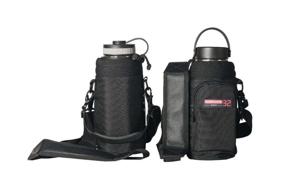 32oz Bottle Sleeve Pouch with Handle, Pocket and Shoulder Strap (GL-PS32)