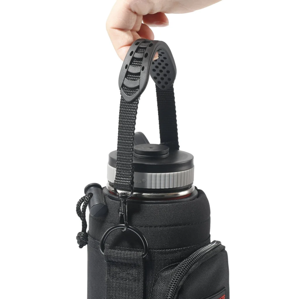 40oz Bottle Sleeve Pouch with Handle, Pocket and Shoulder Strap (GL-PS40)