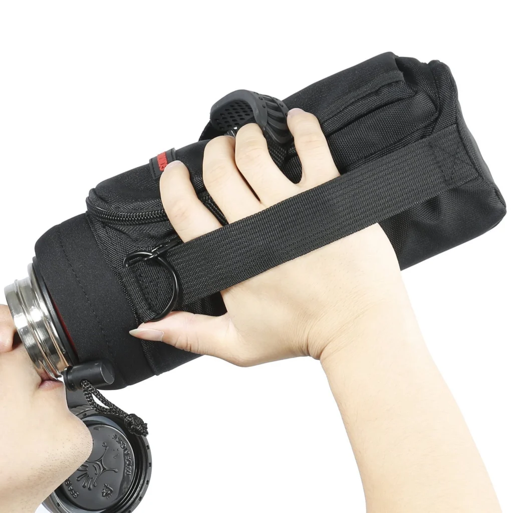 40oz Bottle Sleeve Pouch with Handle, Pocket and Shoulder Strap (GL-PS40)