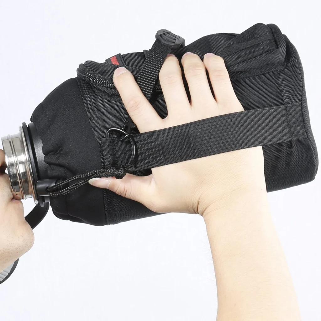 64oz Bottle Sleeve Pouch with Handle, Pocket and Shoulder Strap (GL-PS64)