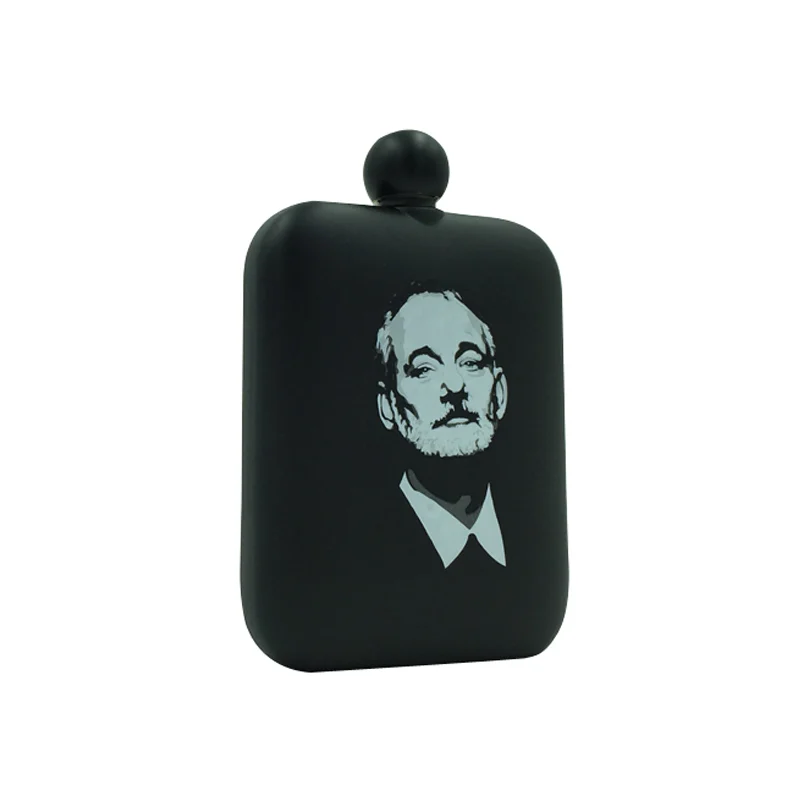 Square Stainless Steel Hip Flask, Mirror Polished (GL-FNE Series)