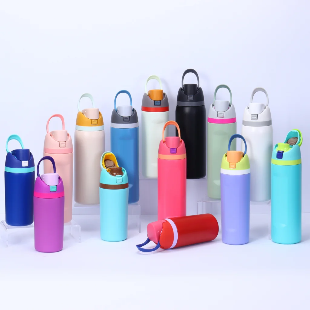 Vacuum Bottle with Flip Straw Lid (GL-HA Series)