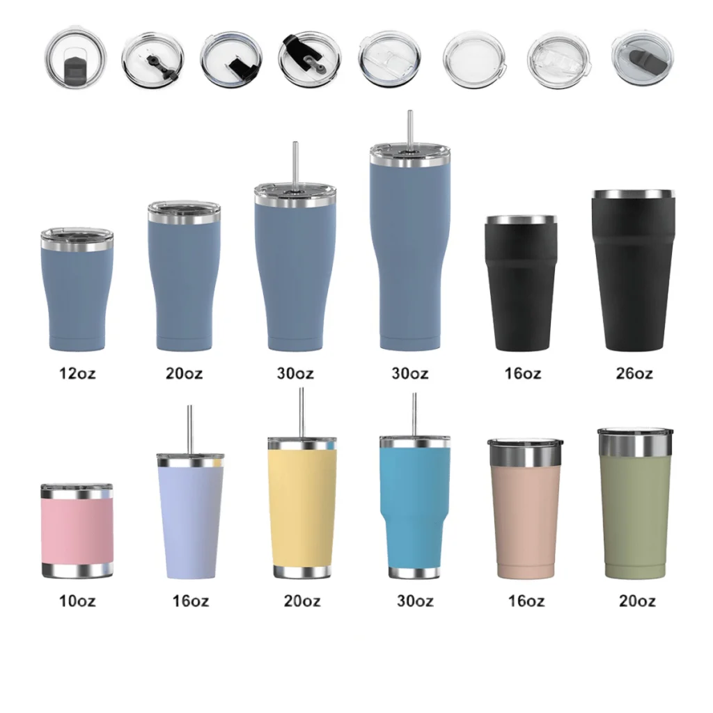 Stainless steel insulated cup with a lid, GL-VC series