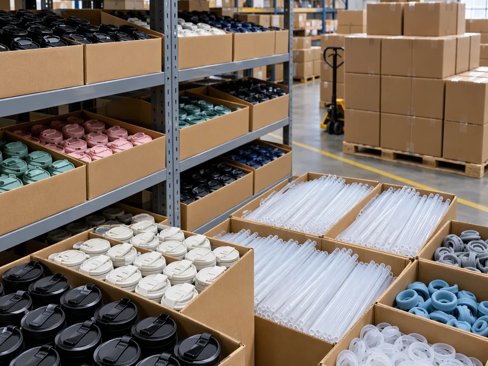 Incoming inspection of a delivered drinkware part