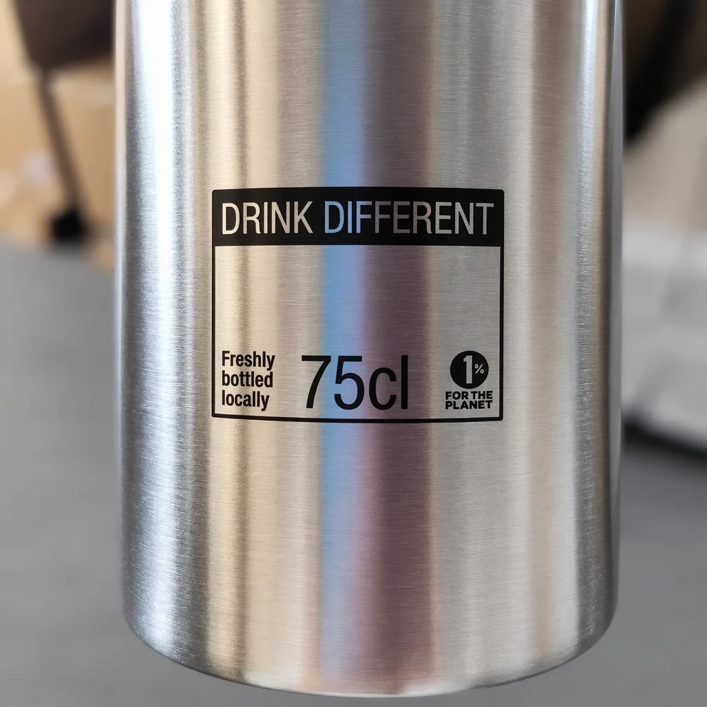 Project photograph — the bottle in its white box, packed ready to use